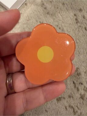 Macy's Orange Flower phone socket with Yellow Center